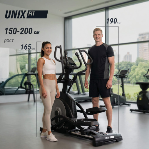 Эллиптический тренажер UNIX Fit E-1100 (10,1" TFT) PRO Эллиптический тренажер UNIX Fit E-1100 (10,1" TFT) PRO