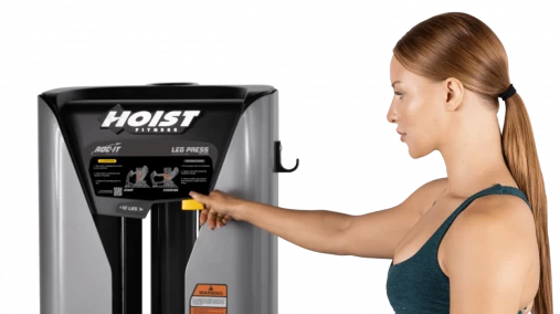 Жим ногами блочный HOIST ROC-IT RS-2403 (черная рама, черная обивка)