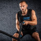 Тренировочный канат AEROBIS Battle Rope V2, длина 15 м, диаметр 30 мм, вес 8 кг, черный
