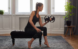 Наборные гантели UMOVE, вес: 2-32 кг (пара), шаг 2кг с подставкой