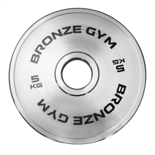 Диск олимпийский BRONZE GYM стальной 5 кг хромированный 51мм Диск олимпийский BRONZE GYM стальной 5 кг хромированный 51мм
