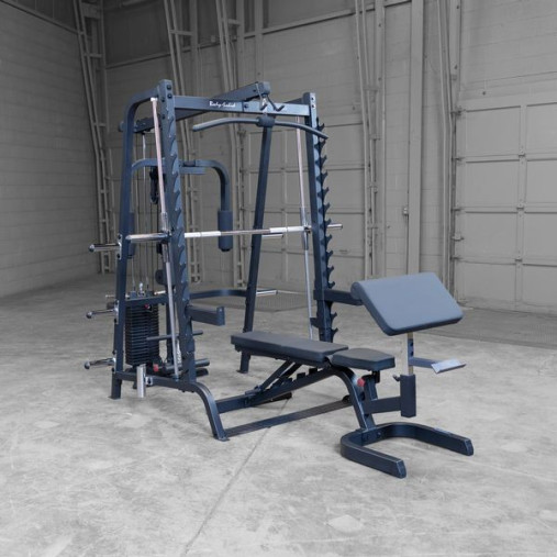 Body-Solid GS348BP4 Black Многофункциональный тренажер Машина Смита со стеком 90кг Body-Solid GS348BP4 Black Многофункциональный тренажер Машина Смита со стеком 90кг