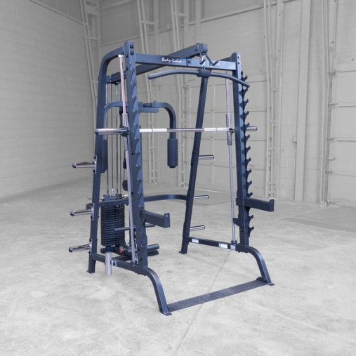 Body-Solid GS348BP4 Black Многофункциональный тренажер Машина Смита со стеком 90кг Body-Solid GS348BP4 Black Многофункциональный тренажер Машина Смита со стеком 90кг